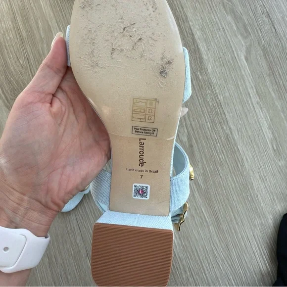 Larroudé Madison block in Maya denim - Picture 5 of 8